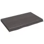 Massivholz-Badezimmerarbeitsplatte in dunkelbraun 80x50x(2-6)cm von vidaXL, Arbeitsplatten - Ref: Foro24-3156217, Preis: 72,5...