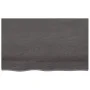 Massivholz-Badezimmerarbeitsplatte in dunkelbraun 80x50x(2-6)cm von vidaXL, Arbeitsplatten - Ref: Foro24-3156217, Preis: 72,5...