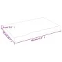 Massivholz-Badezimmerarbeitsplatte in dunkelbraun 80x50x(2-6)cm von vidaXL, Arbeitsplatten - Ref: Foro24-3156217, Preis: 72,5...