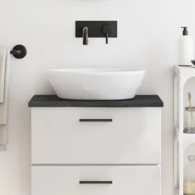 Dark brown treated solid wood bathroom countertop 60x40x2 cm by vidaXL, Countertops - Ref: Foro24-3156200, Price: 42,18 €, Di...