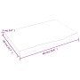Encimera baño madera maciza tratada marrón oscuro 60x40x2 cm de vidaXL, Encimeras - Ref: Foro24-3156200, Precio: 42,94 €, Des...