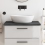 Encimera baño madera maciza tratada marrón oscuro 80x50x(2-4)cm de vidaXL, Encimeras - Ref: Foro24-3156216, Precio: 61,84 €, ...