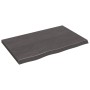 Encimera baño madera maciza tratada marrón oscuro 80x50x(2-4)cm de vidaXL, Encimeras - Ref: Foro24-3156216, Precio: 61,84 €, ...