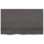 Encimera baño madera maciza tratada marrón oscuro 80x50x(2-4)cm de vidaXL, Encimeras - Ref: Foro24-3156216, Precio: 61,84 €, ...