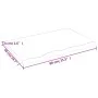 Badezimmerarbeitsplatte aus dunkelbraun behandeltem Massivholz, 80 x 50 x (2–4) cm von vidaXL, Arbeitsplatten - Ref: Foro24-3...