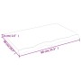 Encimera baño madera maciza tratada marrón oscuro 80x50x(2-4)cm de vidaXL, Encimeras - Ref: Foro24-3156216, Precio: 61,84 €, ...