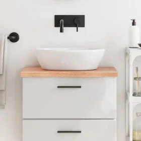 Light brown treated solid wood bathroom countertop 60x30x(2-4) cm by vidaXL, Countertops - Ref: Foro24-3156102, Price: 49,23 ...