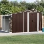 Cobertizo de jardín acero galvanizado marrón 277x279x179 cm de vidaXL, Cobertizos - Ref: Foro24-3188296, Precio: 430,20 €, De...