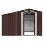 Cobertizo de jardín acero galvanizado marrón 277x279x179 cm de vidaXL, Cobertizos - Ref: Foro24-3188296, Precio: 430,20 €, De...