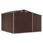 Cobertizo de jardín acero galvanizado marrón 277x279x179 cm de vidaXL, Cobertizos - Ref: Foro24-3188296, Precio: 430,20 €, De...