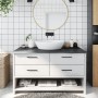 Encimera baño madera maciza tratada marrón oscuro 100x60x2 cm de vidaXL, Encimeras - Ref: Foro24-3156230, Precio: 69,42 €, De...