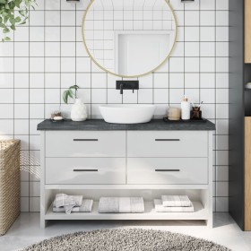 Encimera de baño madera tratada marrón oscuro 120x30x(2-6) cm de vidaXL, Encimeras - Ref: Foro24-3156234, Precio: 72,59 €, De...