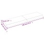Encimera de baño madera tratada marrón oscuro 120x30x(2-6) cm de vidaXL, Encimeras - Ref: Foro24-3156234, Precio: 72,59 €, De...