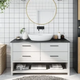 Encimera baño madera maciza tratada marrón oscuro 100x40x2 cm de vidaXL, Encimeras - Ref: Foro24-3156224, Precio: 49,73 €, De...
