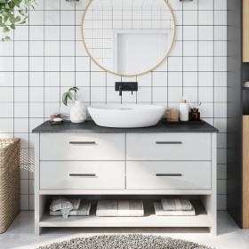 Encimera baño madera maciza tratada marrón oscuro 100x40x2 cm de vidaXL, Encimeras - Ref: Foro24-3156224, Precio: 49,26 €, De...
