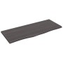 Encimera baño madera maciza tratada marrón oscuro 100x40x2 cm de vidaXL, Encimeras - Ref: Foro24-3156224, Precio: 49,26 €, De...