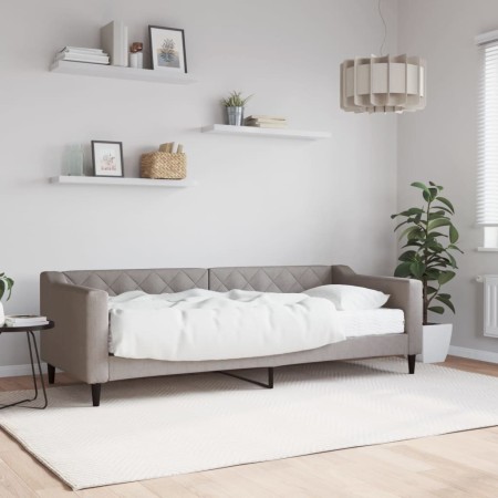 Sofá cama con colchón tela gris taupe 80x200 cm de vidaXL, Camas y somieres - Ref: Foro24-3197406, Precio: 316,04 €, Descuent...