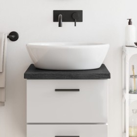 Encimera de baño madera tratada marrón oscuro 40x50x(2-4) cm de vidaXL, Encimeras - Ref: Foro24-3156192, Precio: 49,84 €, Des...
