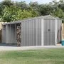 Cobertizo de jardín acero galvanizado gris 277x365,5x179 cm de vidaXL, Cobertizos - Ref: Foro24-3188291, Precio: 559,64 €, De...