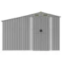 Cobertizo de jardín acero galvanizado gris 277x365,5x179 cm de vidaXL, Cobertizos - Ref: Foro24-3188291, Precio: 559,64 €, De...