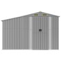 Cobertizo de jardín acero galvanizado gris 277x365,5x179 cm de vidaXL, Cobertizos - Ref: Foro24-3188291, Precio: 570,88 €, De...
