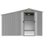 Cobertizo de jardín acero galvanizado gris 277x365,5x179 cm de vidaXL, Cobertizos - Ref: Foro24-3188291, Precio: 559,64 €, De...