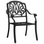 Mesa y sillas de bistró 3 piezas aluminio fundido negro de vidaXL, Conjuntos de jardín - Ref: Foro24-3070578, Precio: 602,02 ...