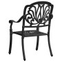 Mesa y sillas de bistró 3 piezas aluminio fundido negro de vidaXL, Conjuntos de jardín - Ref: Foro24-3070578, Precio: 602,02 ...