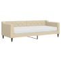 Sofá cama con colchón tela crema 80x200 cm de vidaXL, Camas y somieres - Ref: Foro24-3197407, Precio: 317,49 €, Descuento: %