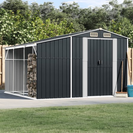 Cobertizo de jardín acero galvanizado antracita 277x279x179 cm de vidaXL, Cobertizos - Ref: Foro24-3188293, Precio: 473,33 €,...