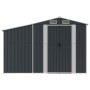 Cobertizo de jardín acero galvanizado antracita 277x279x179 cm de vidaXL, Cobertizos - Ref: Foro24-3188293, Precio: 473,33 €,...
