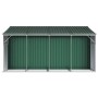 Cobertizo de jardín acero galvanizado verde 277x365,5x179 cm de vidaXL, Cobertizos - Ref: Foro24-3188288, Precio: 592,43 €, D...