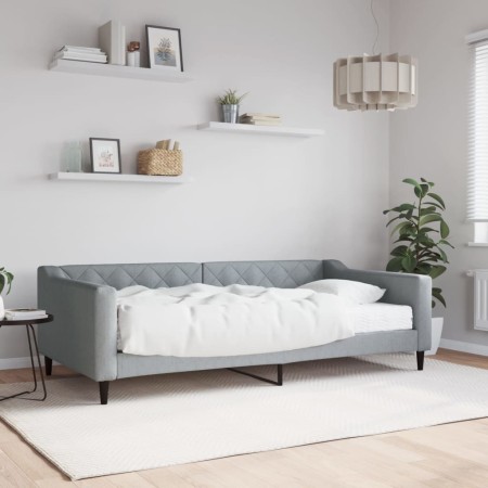 Sofá cama con colchón tela gris claro 100x200 cm de vidaXL, Camas y somieres - Ref: Foro24-3197413, Precio: 346,44 €, Descuen...