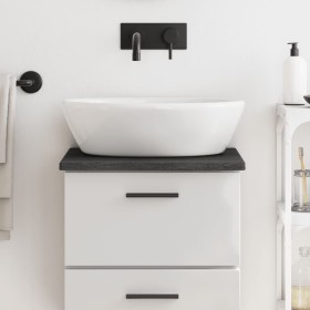 Encimera baño madera maciza tratada marrón oscuro 40x30x2 cm de vidaXL, Encimeras - Ref: Foro24-3156185, Precio: 27,20 €, Des...