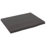 Encimera baño madera maciza tratada marrón oscuro 40x30x2 cm de vidaXL, Encimeras - Ref: Foro24-3156185, Precio: 27,20 €, Des...