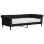 Sofá cama con colchón cuero sintético negro 90x200 cm de vidaXL, Camas y somieres - Ref: Foro24-3197719, Precio: 343,69 €, De...