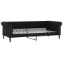 Sofá cama con colchón cuero sintético negro 90x200 cm de vidaXL, Camas y somieres - Ref: Foro24-3197719, Precio: 343,69 €, De...