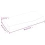 Badezimmerarbeitsplatte aus dunkelbraun behandeltem Holz, 60 x 30 x (2–6) cm von vidaXL, Arbeitsplatten - Ref: Foro24-3156199...