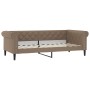 Sofá cama con colchón cuero sintético color capuchino 90x200 cm de vidaXL, Camas y somieres - Ref: Foro24-3197722, Precio: 34...