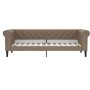 Sofá cama con colchón cuero sintético color capuchino 90x200 cm de vidaXL, Camas y somieres - Ref: Foro24-3197722, Precio: 34...