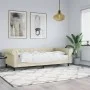 Sofa bed with cream synthetic leather mattress 90x200 cm by vidaXL, Beds and slatted bases - Ref: Foro24-3197721, Price: 356,...