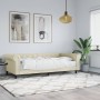 Sofá cama con colchón cuero sintético crema 90x200 cm de vidaXL, Camas y somieres - Ref: Foro24-3197721, Precio: 346,34 €, De...