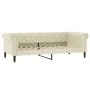 Sofá cama con colchón cuero sintético crema 90x200 cm de vidaXL, Camas y somieres - Ref: Foro24-3197721, Precio: 356,22 €, De...