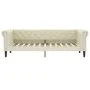 Sofá cama con colchón cuero sintético crema 90x200 cm de vidaXL, Camas y somieres - Ref: Foro24-3197721, Precio: 356,22 €, De...