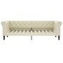 Sofá cama con colchón cuero sintético crema 90x200 cm de vidaXL, Camas y somieres - Ref: Foro24-3197721, Precio: 346,34 €, De...
