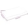 Encimera de baño madera tratada marrón oscuro 60x40x(2-4) cm de vidaXL, Encimeras - Ref: Foro24-3156201, Precio: 58,30 €, Des...