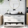 Encimera de baño madera tratada marrón oscuro 100x50x(2-4) cm de vidaXL, Encimeras - Ref: Foro24-3156228, Precio: 75,31 €, De...