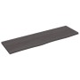 Encimera baño madera maciza tratada marrón oscuro 100x30x2 cm de vidaXL, Encimeras - Ref: Foro24-3156221, Precio: 48,94 €, De...