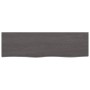 Encimera baño madera maciza tratada marrón oscuro 100x30x2 cm de vidaXL, Encimeras - Ref: Foro24-3156221, Precio: 48,94 €, De...