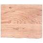 Encimera baño madera maciza tratada marrón claro 60x50x(2-6) cm de vidaXL, Encimeras - Ref: Foro24-3156109, Precio: 94,66 €, ...